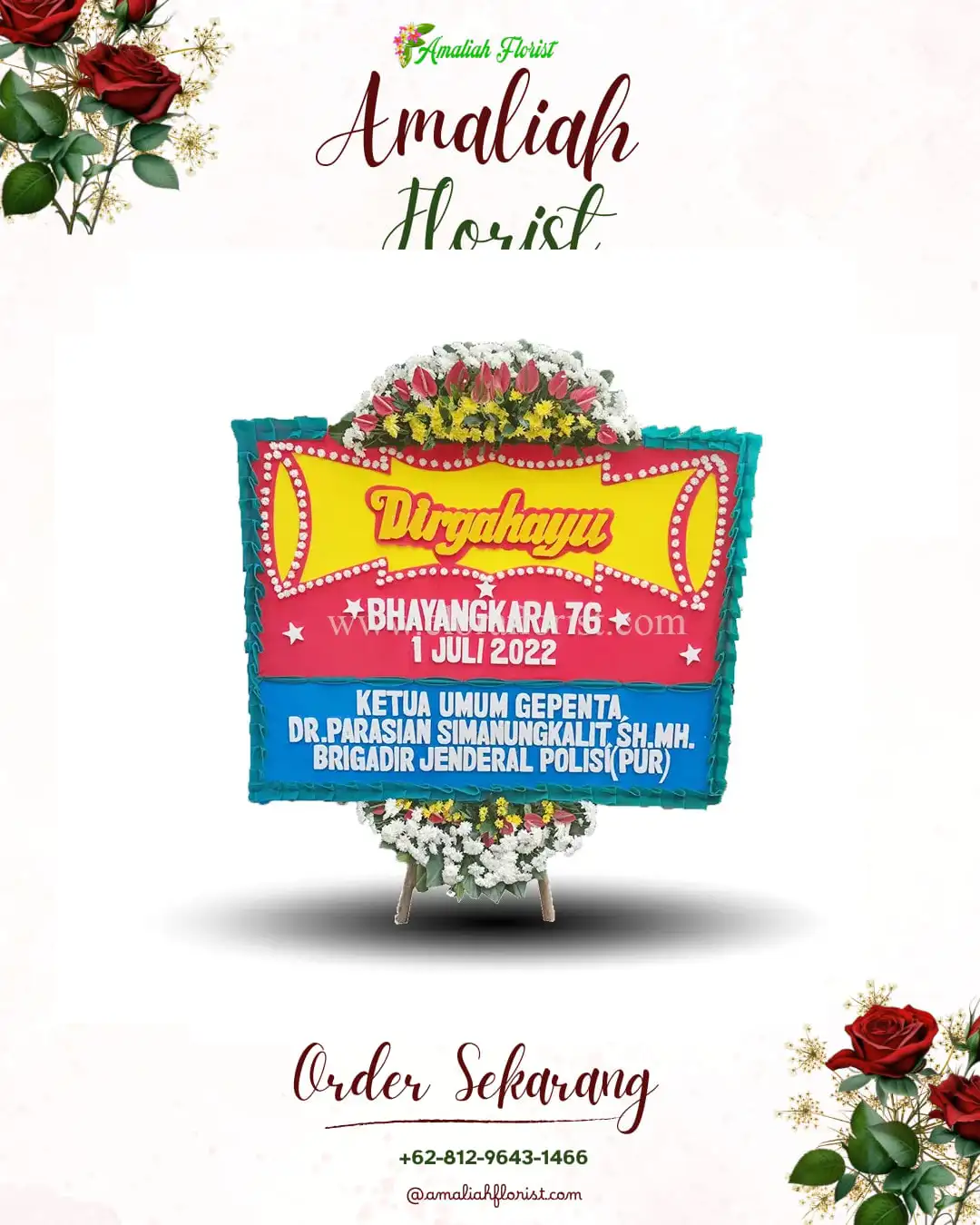 Papan Bunga HUT Ulang Tahun Cetan